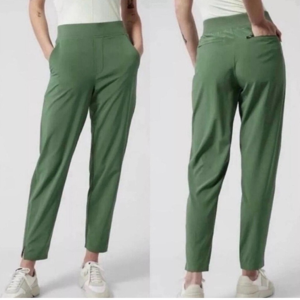 Athleta Brooklyn Pants, Vineyard Green, Size 12